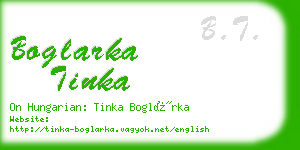 boglarka tinka business card